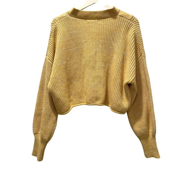 Womens Sweater Large Knitted Cropped Winter Boxy Relaxed Fit Soft Cozy Casual - Picture 3 of 7